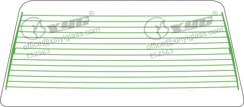 Parabrisas trasero E24 RW/H
