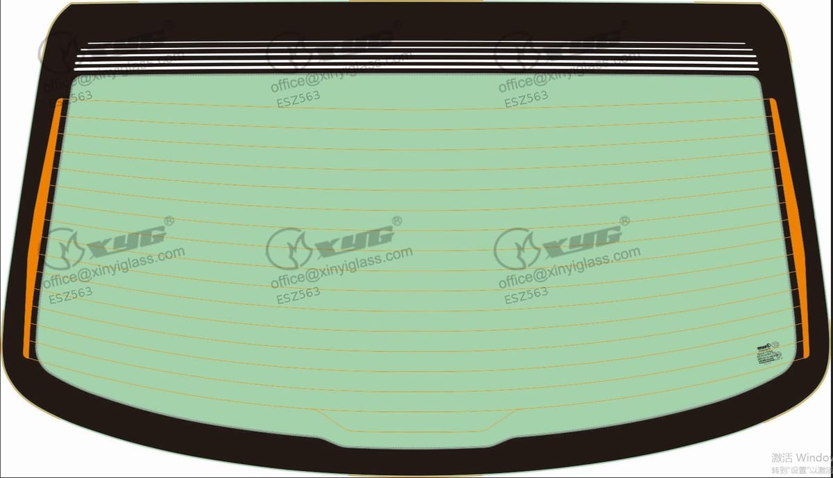 Parabrisas trasero VERNA-17 RW/H/X